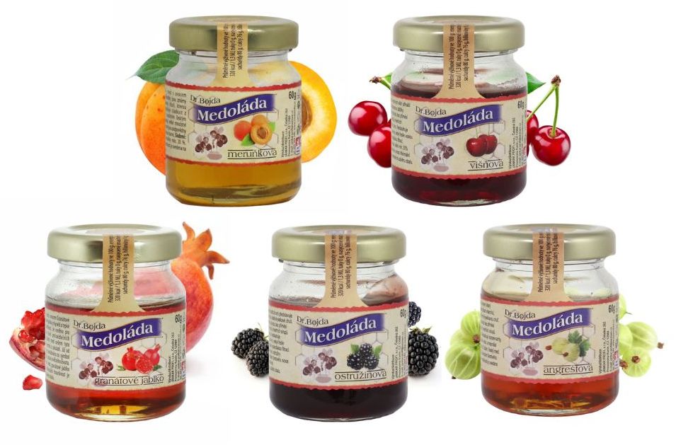 medy ovocné pyramida